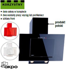 Okap kominowy WK-4 NERO ECO 320