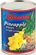 Ananas w syropie lekko słodzonym