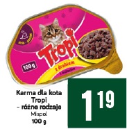 Karma dla kota Tropi – różne rodzaje Mispol Karma dla kota Tropi – różne rodzaje Mispol