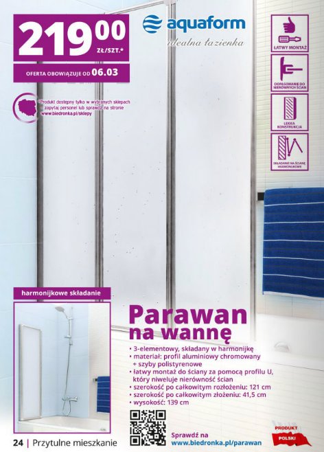 Parawan na wannę