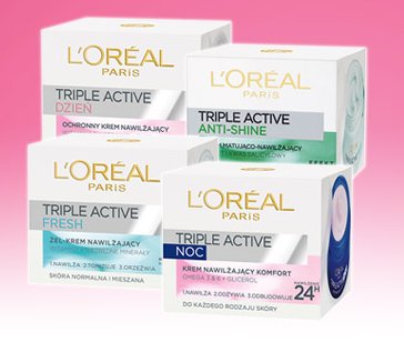 Krem do twarzy L'Oréal Paris triple Active, 50 ml