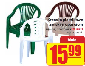 Archiwum Krzeslo Plastikowe Z Niskim Oparciem Carrefour 16 05 2012 21 05 2012 Promoceny Pl Ulotki Promocje Znizki