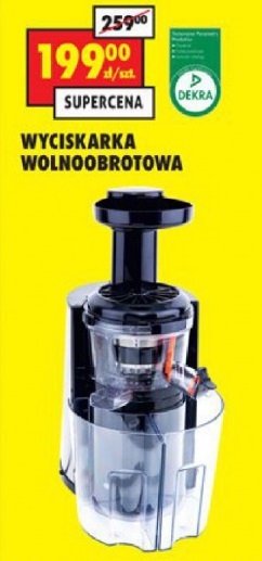 Archiwum | Wyciskarka wolnoobrotowa Biedronka 18. 12. 2017 Wyciskarka wolnoobrotowa w Biedronce • Promocja • Cena